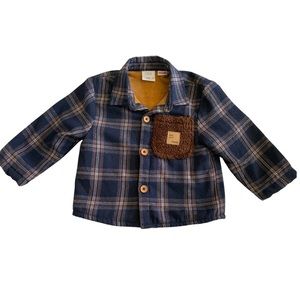 Zara Bon Jour Monde brown velvet lined baby (9-12 months) jacket. Brand new